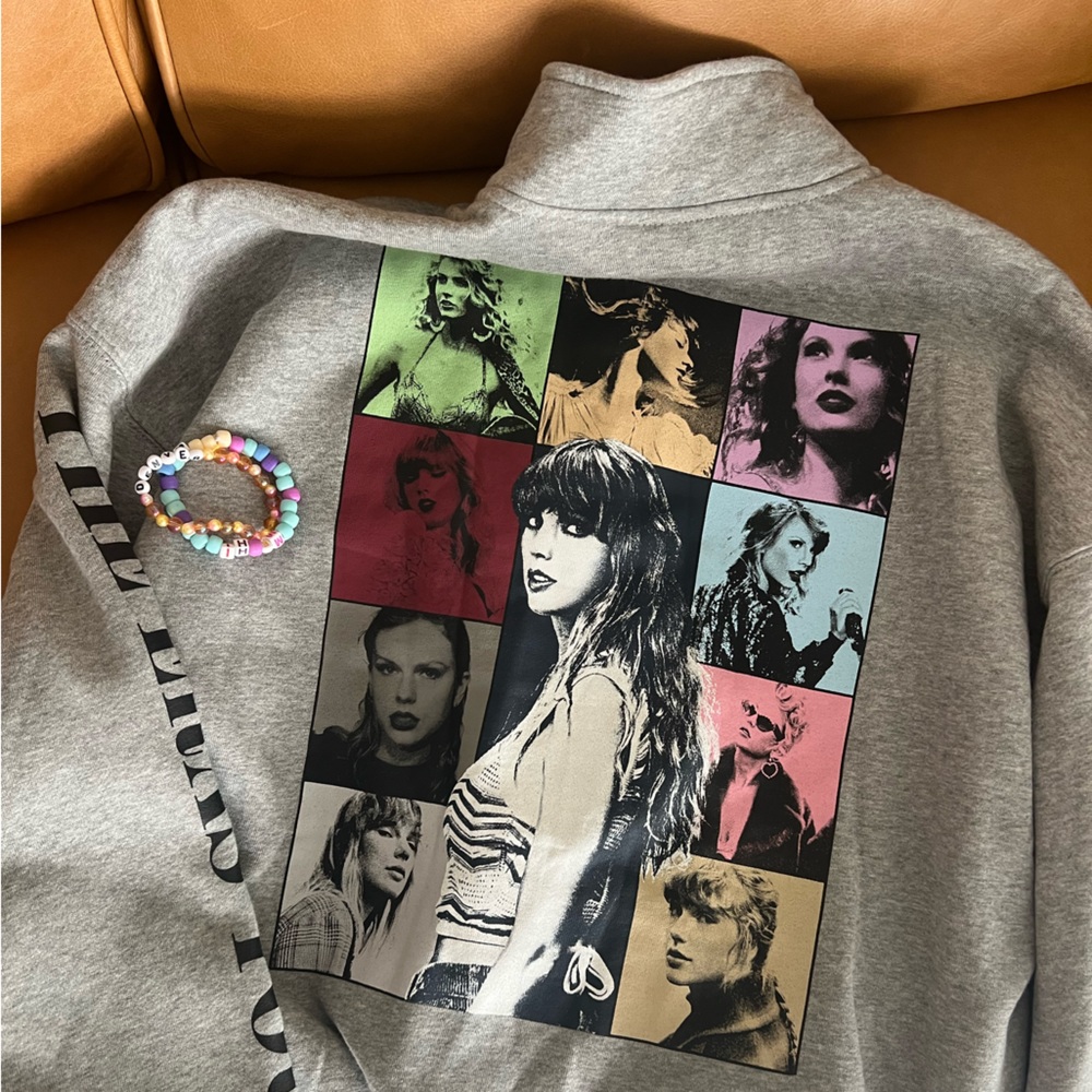 Size Medium Official Eras Tour Quarter Zip Sweatshirt